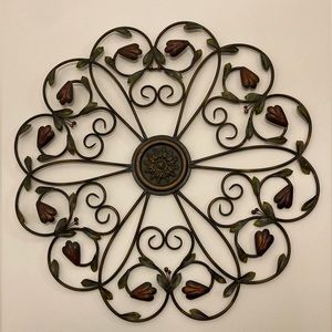 Metal Floral Wall Decor